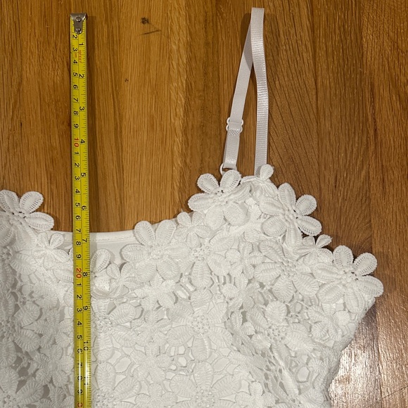 Shein | Women’s White Floral Bodysuit - Picture 12 of 16